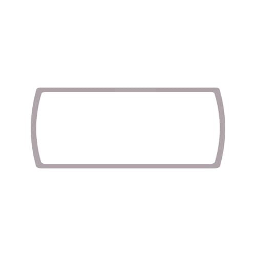 Uklopni okvir vodoravnog indikatora sivi Status