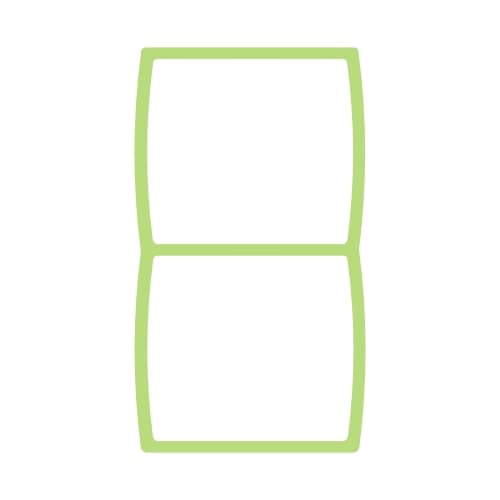 Uklopni okvir okomitog indikatora svjetlo zeleni Status