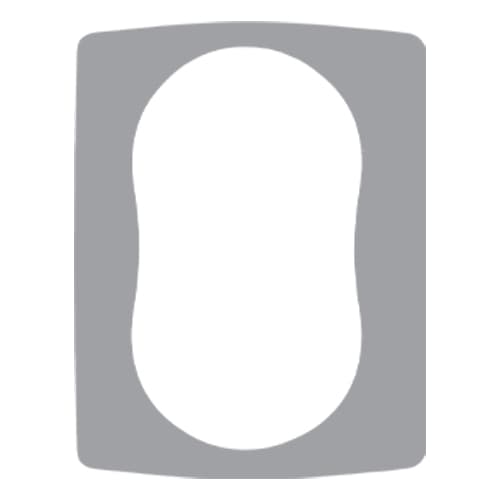 Uklopni okvir za duplu utičnicu sivi Emporio