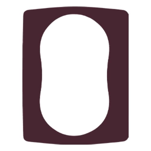 Uklopni okvir za duplu utičnicu bordo Emporio