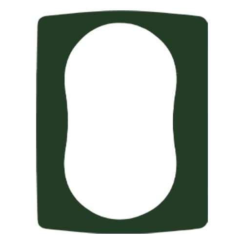 Uklopni okvir za duplu utičnicu tamno zeleni Emporio