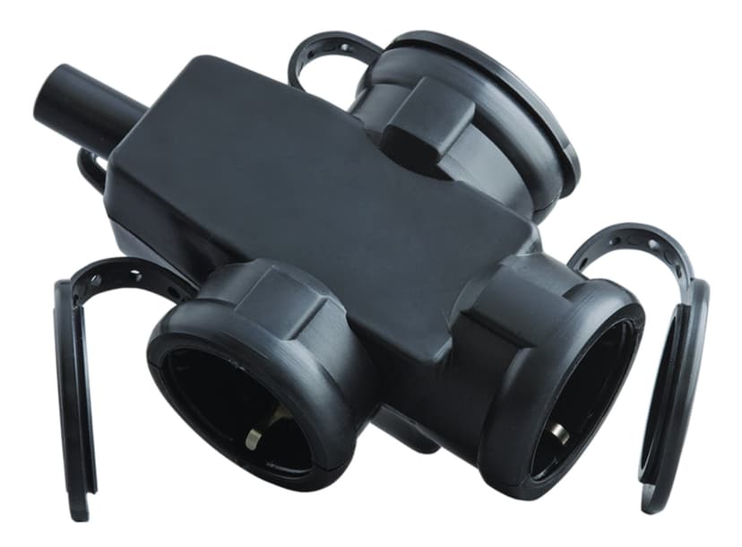 Spojka trostruka IP65 crna guma